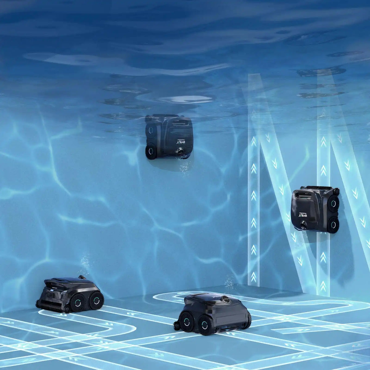 WYBOT B1 Smart Robotic Full Pool Cleaner with Edge Cleaning