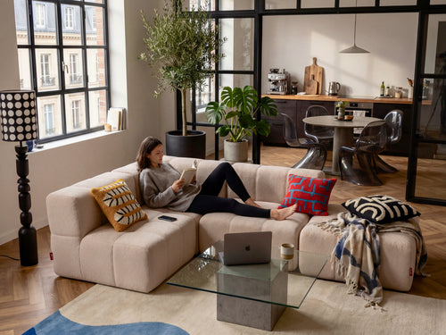 6 Teiliges Modulares Sofa – Beige
