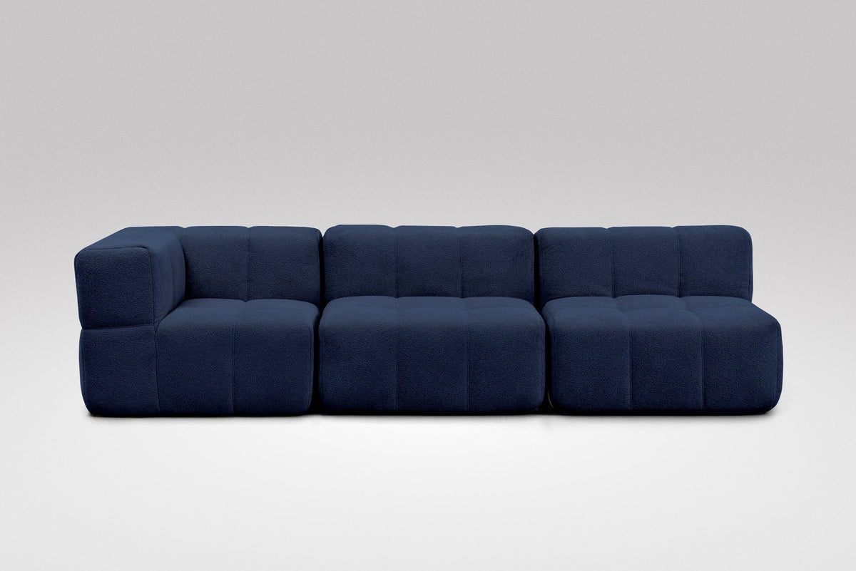 3 Teiliges Modulares Sofa – Blau