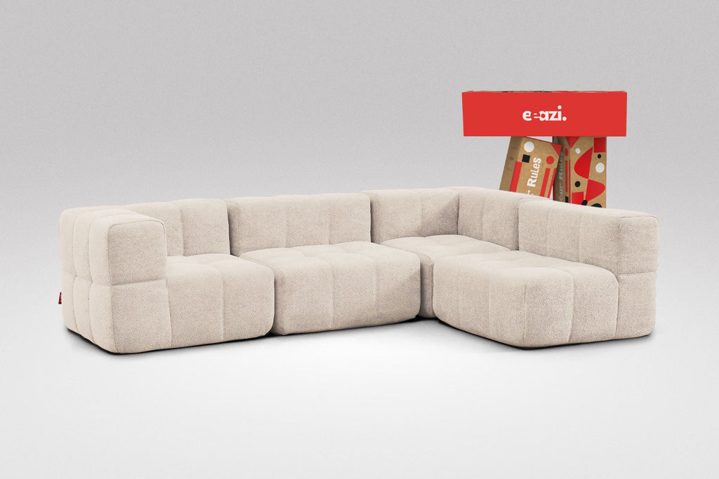 4 Teiliges Modulares Sofa – Beige