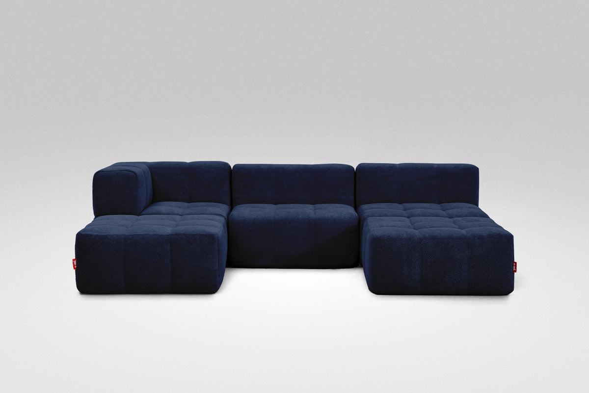 5 Teiliges Modulares Sofa – Blau