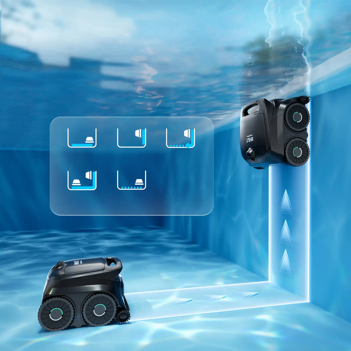 WYBOT B1 Smart Robotic Full Pool Cleaner with Edge Cleaning