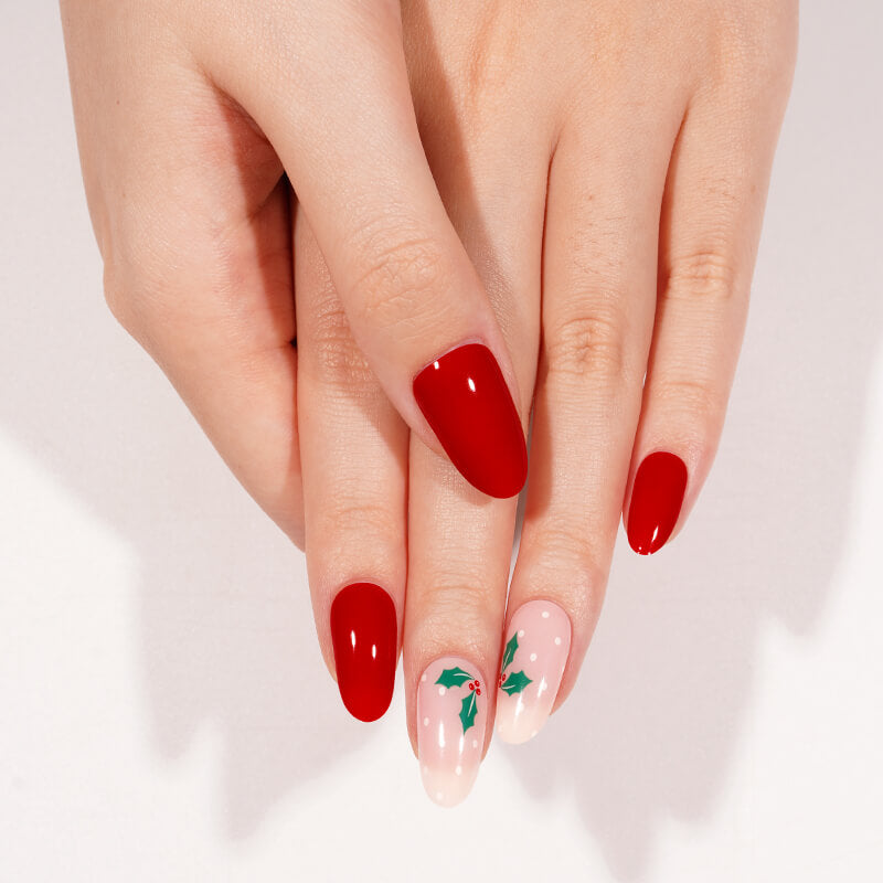 NOOVES Gel-Nagelfolien Christmas Kiss in Rot