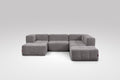 6 Teiliges Modulares Sofa – Grau