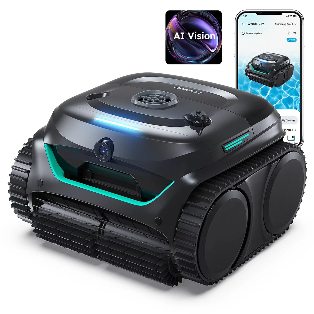 WYBOT C2 Vision Robotic Pool Cleaner Vacuum with AI Vision & Smart APP Control