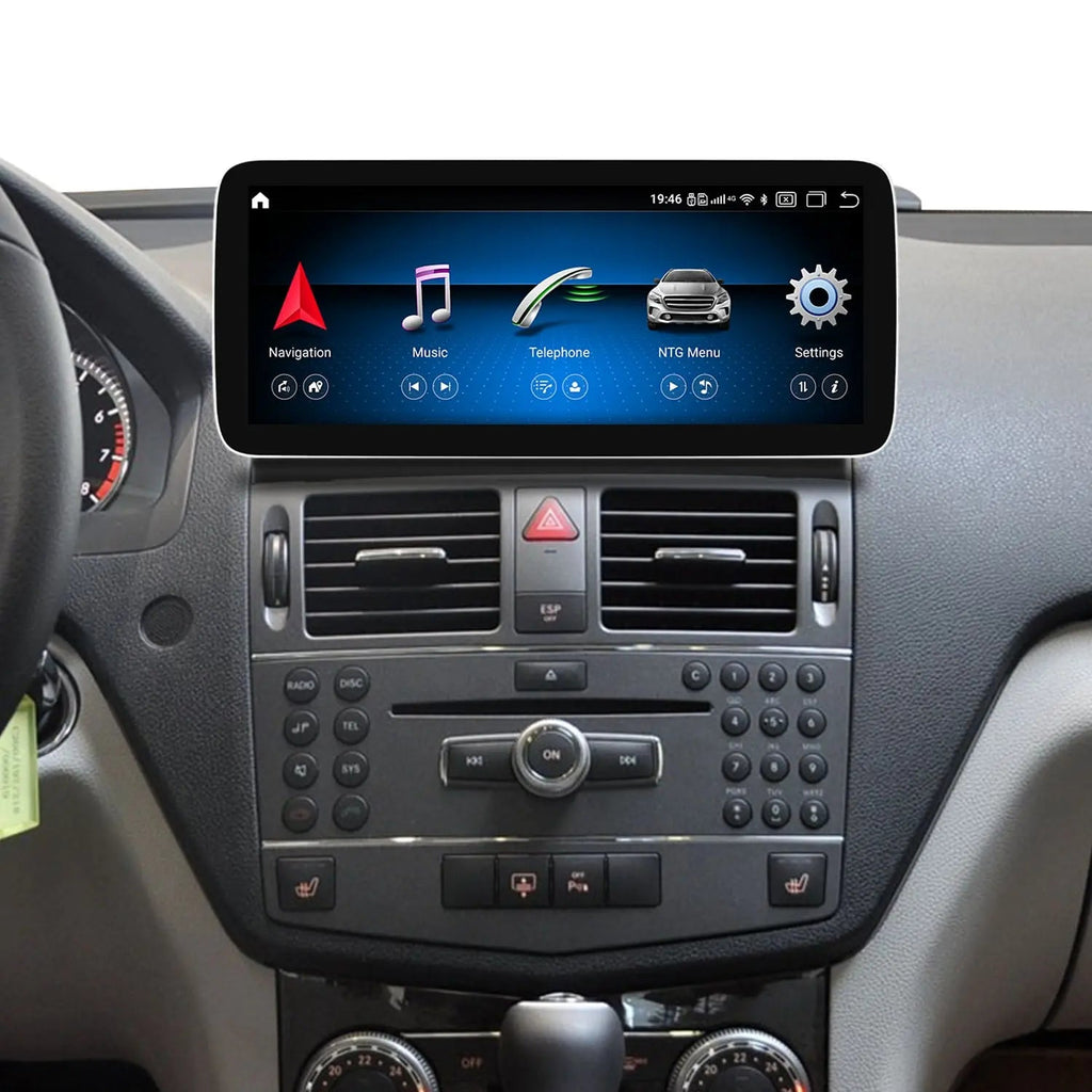 JFSound Android-Autoradio mit Navigation für Mercedes-Benz C-Klasse W204/S204 2007-2010, 10,25-Zoll-Display, NTG4.0