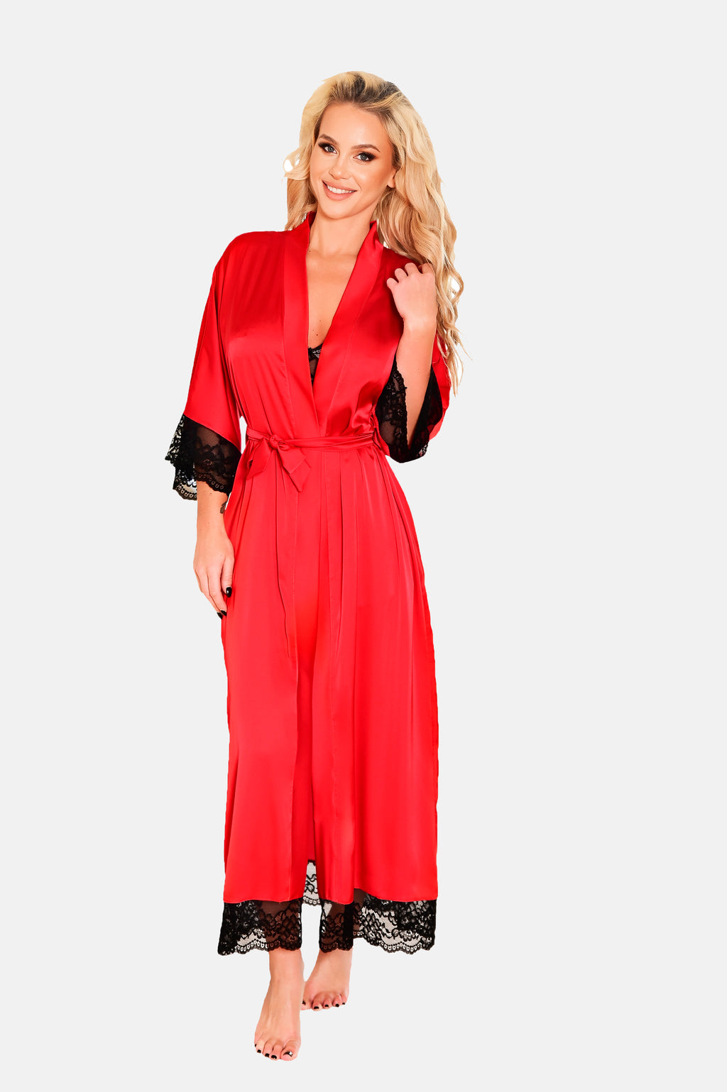 red/black dressing gown KA923010 - 2XL