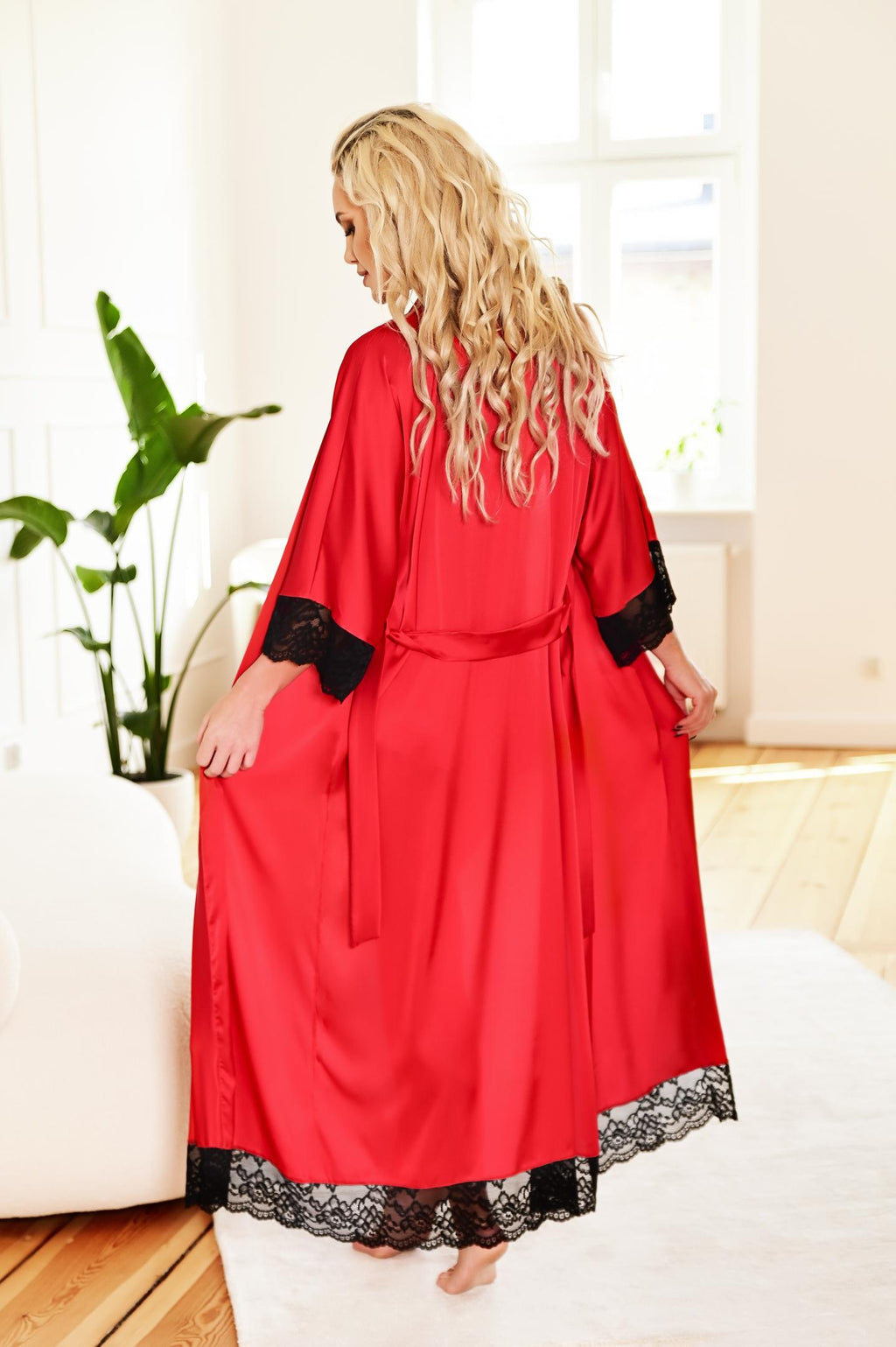 red/black dressing gown KA923010 - 2XL