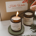 Duftkerze Merry Christmas mit Beeren und Gewürzen