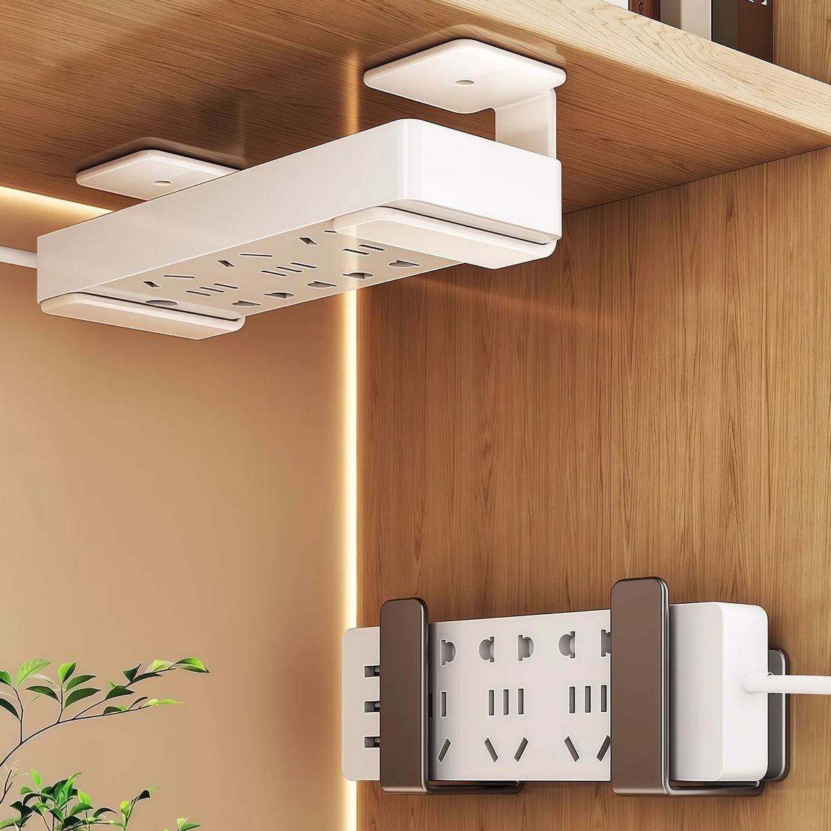 No-Drill Wall Mount Router Storage Rack TV Network Fiber Set Topbox Holder Multi-Functional Media Device Shelf for Roku/Router