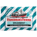 Fisherman'S Friend Spearmint, 24Er Vorratsbox, Grüne Minze Und Menthol Geschmack, Zuckerfrei & Vegan, Bonbons Für Frischen Atem, 24 X 25G