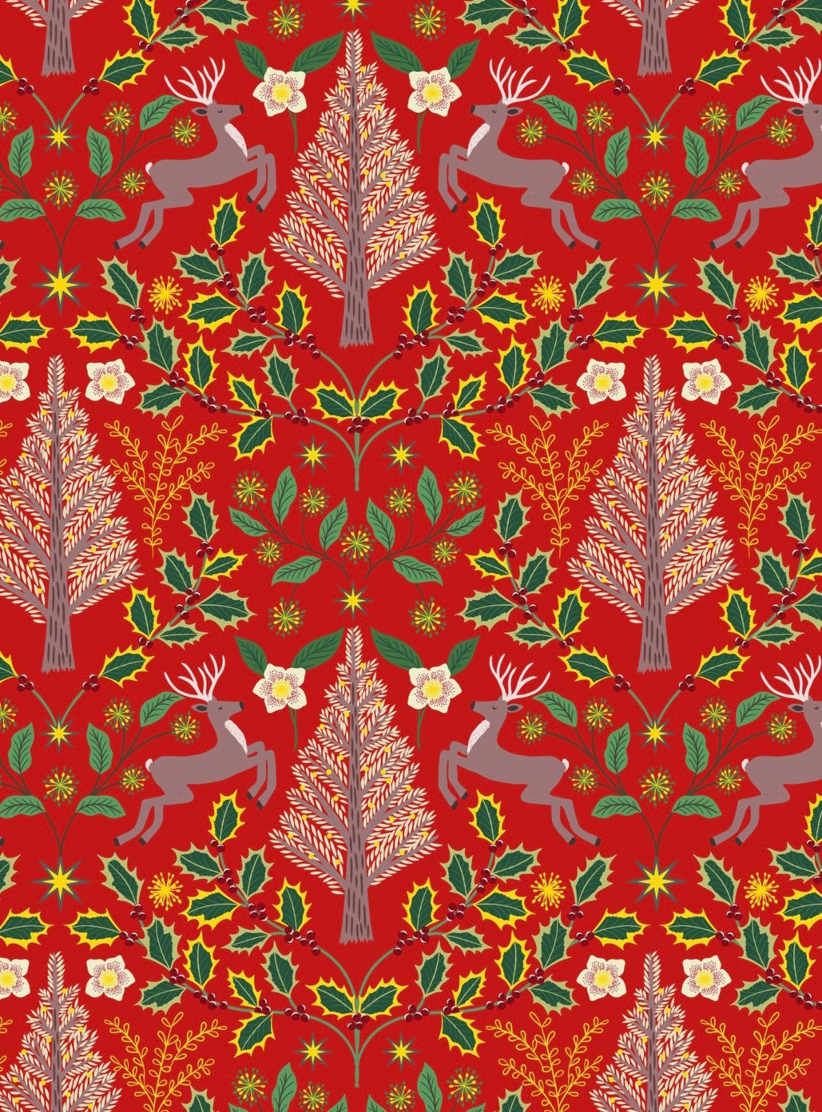 Weihnachtsstoffe aus Baumwolle von Lewis & Irene