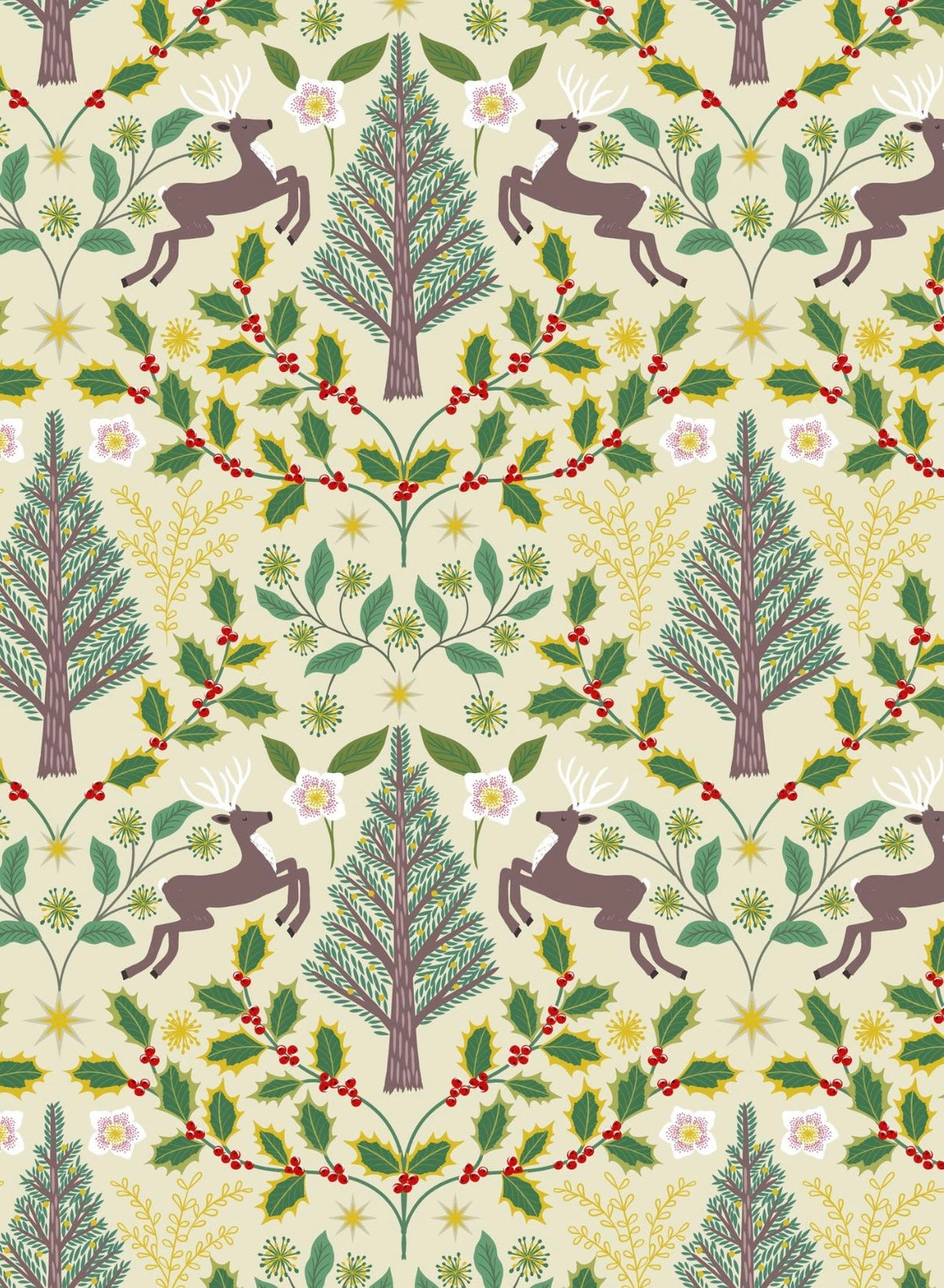 Weihnachtsstoffe aus Baumwolle von Lewis & Irene