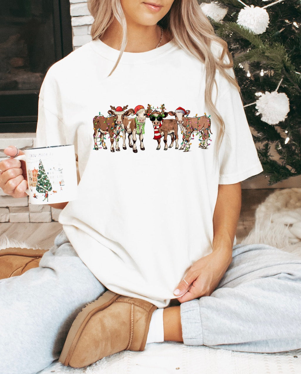 Weihnachtsbekleidung Christmas Cows